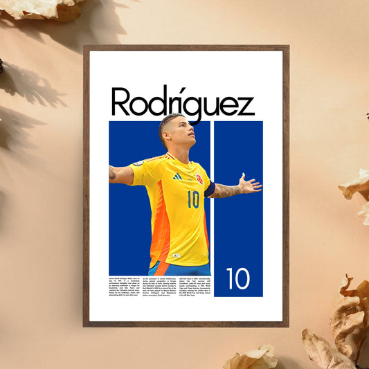 James Rodriguez Colombia - Framed/Printed