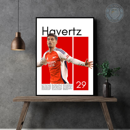 Kai Havertz FC Arsenal – High-Quality Football Print for Home Decor