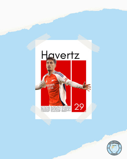 Kai Havertz FC Arsenal – High-Quality Football Print for Home Decor