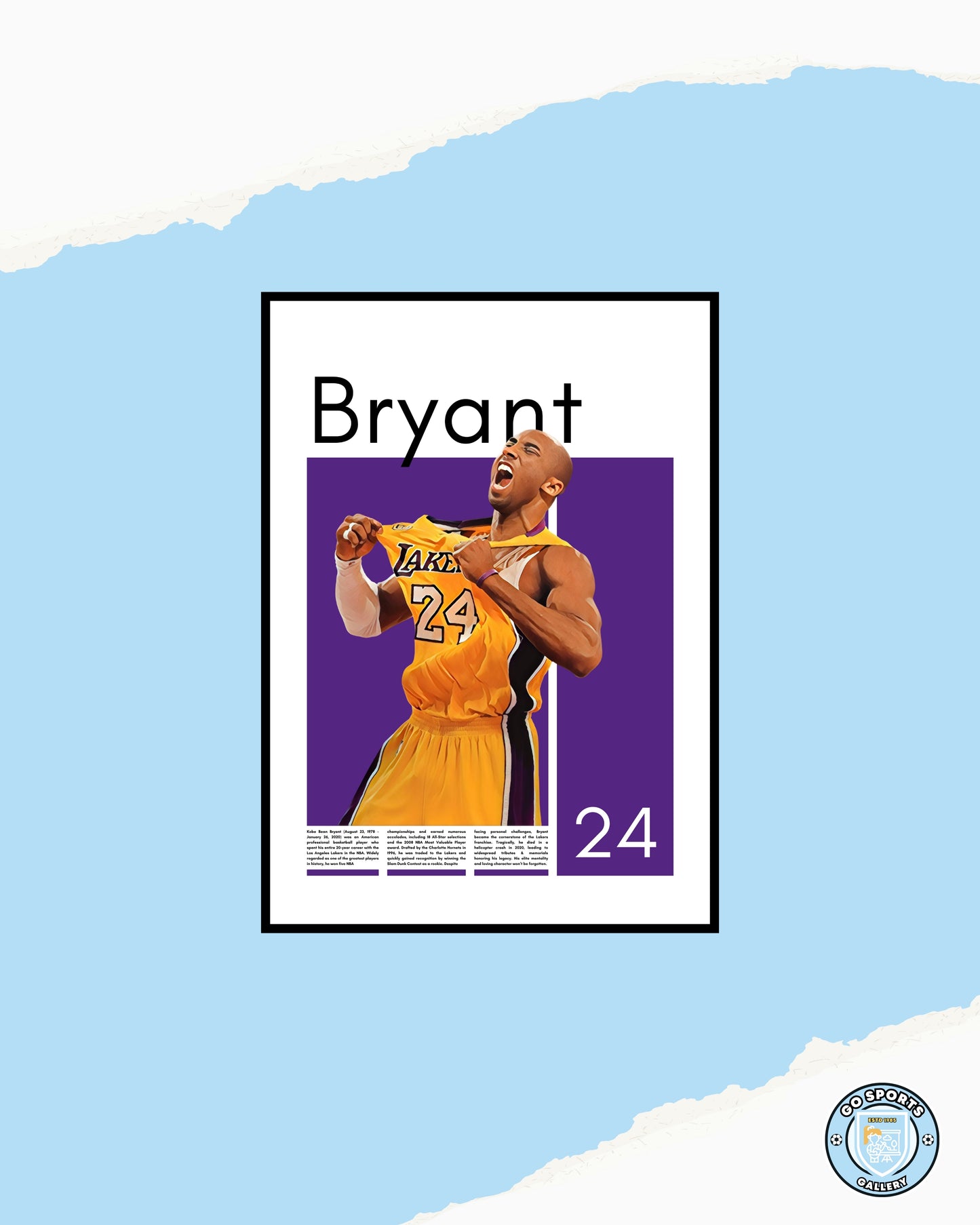 Kobe Bryant Los Angeles Lakers - Framed/Printed