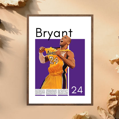 Kobe Bryant Los Angeles Lakers - Framed/Printed