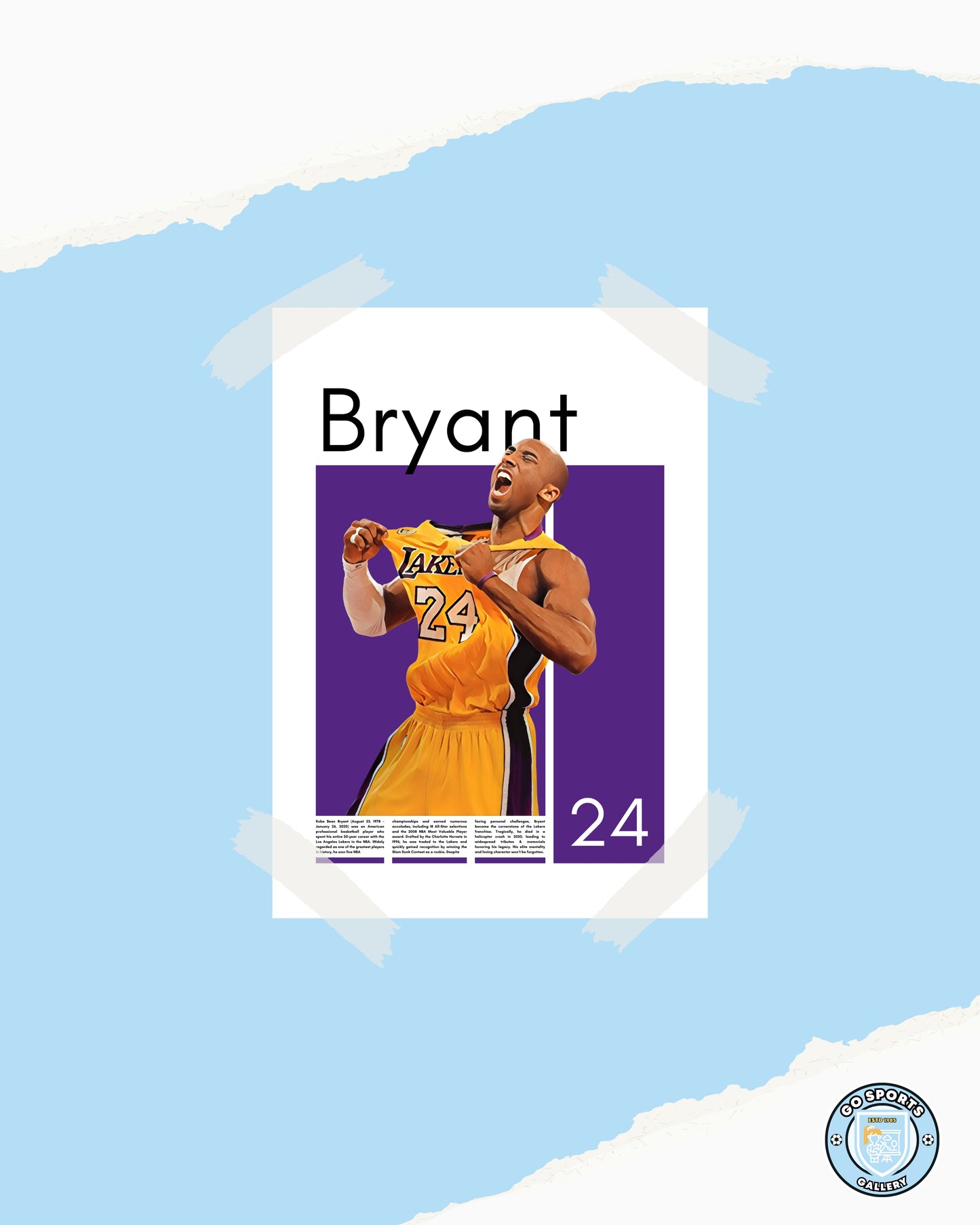 Kobe Bryant Los Angeles Lakers - Framed/Printed