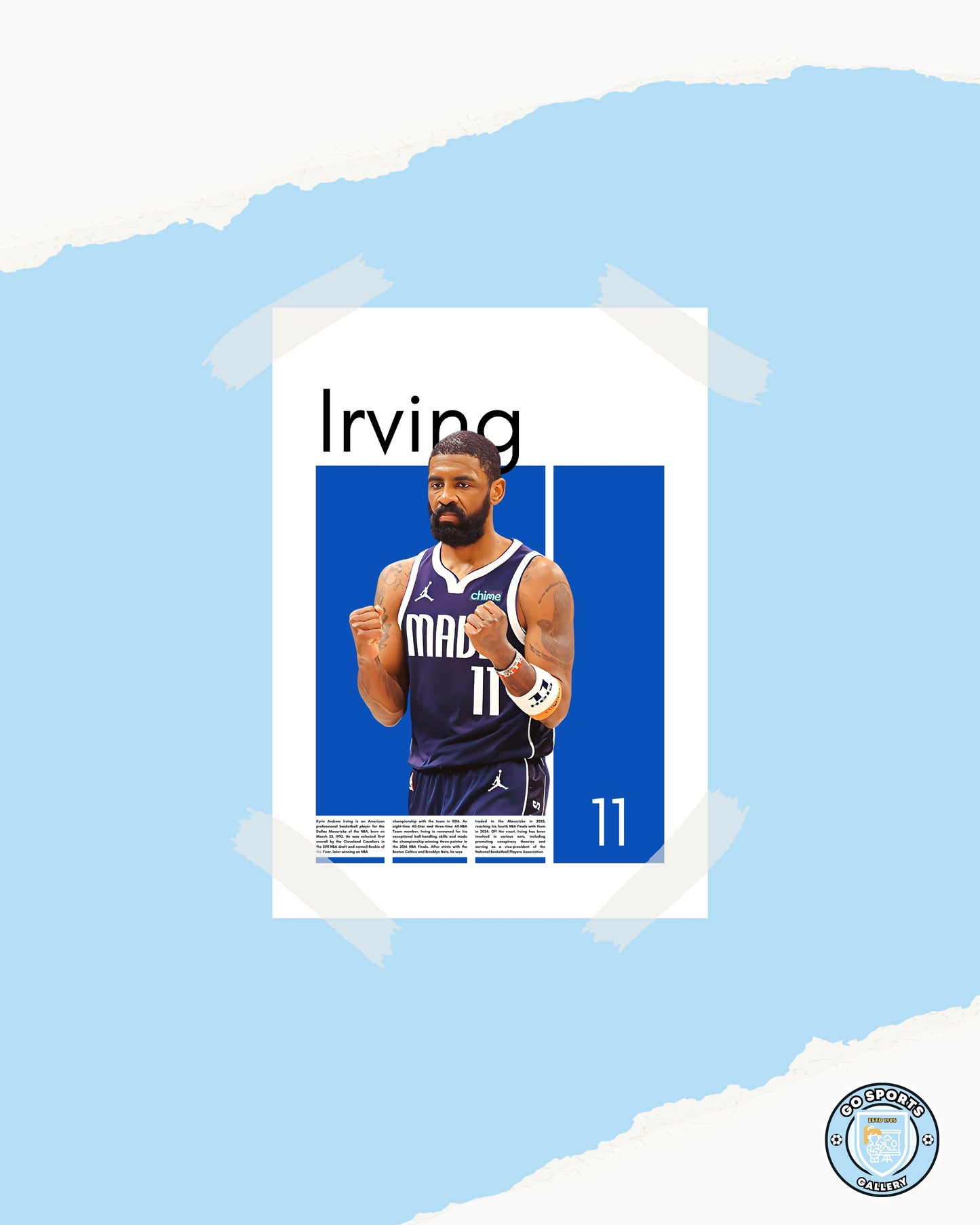 Kyrie Irving Dallas Mavericks - Framed/Printed