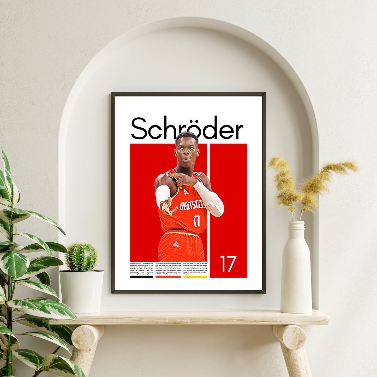 Dennis Schröder Wall Art – Digital Download | Instant Printable Sports Art