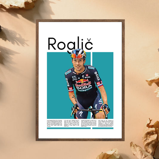 Primoz Roglic – High-Quality Cycling Print for Home Decor