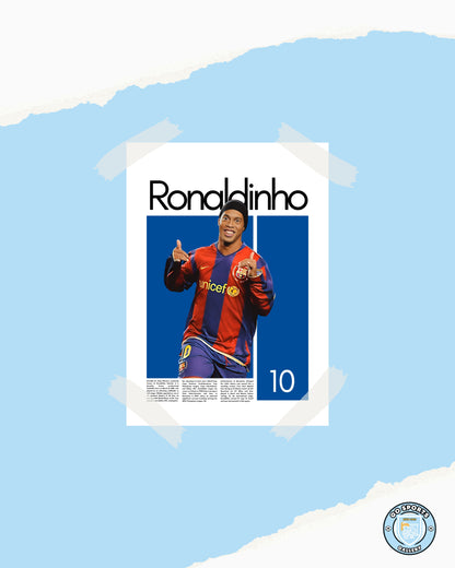 Ronaldinho Wall Art – Digital Download | Instant Printable Sports Art