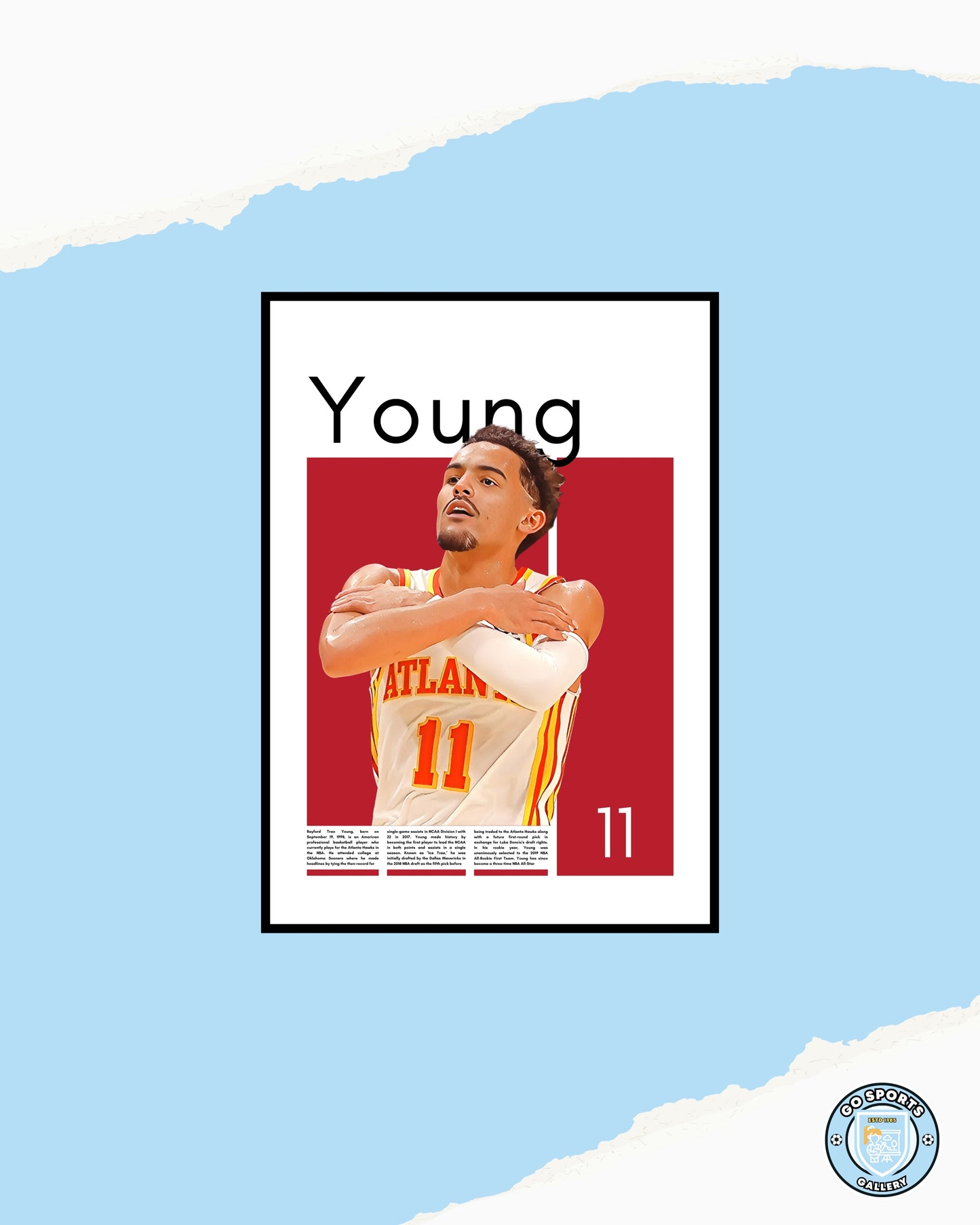 Trae Young Wall Art – Digital Download | Instant Printable Sports Art