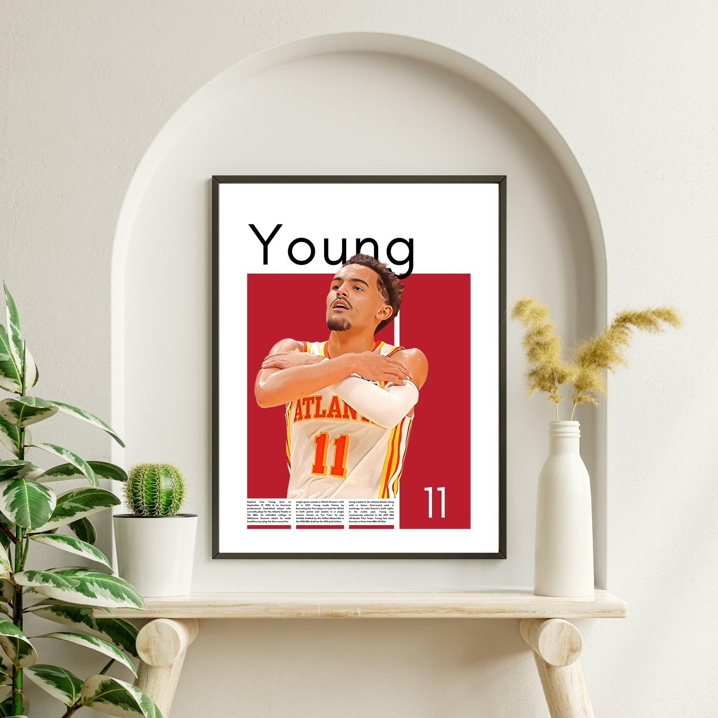 Trae Young Wall Art – Digital Download | Instant Printable Sports Art