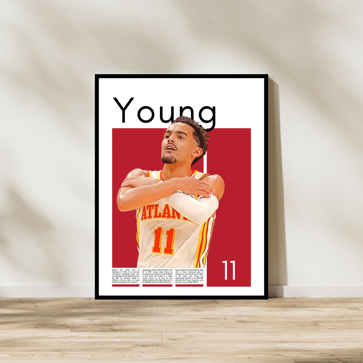 Trae Young Atlanta Hawks - Framed/Printed