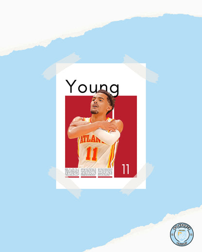 Trae Young Wall Art – Digital Download | Instant Printable Sports Art