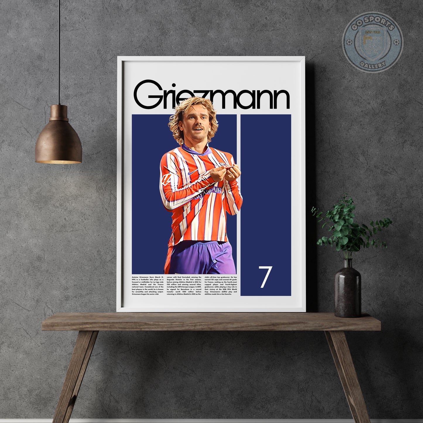 Antoine Griezmann Wall Art – Digital Download | Instant Printable Football Art