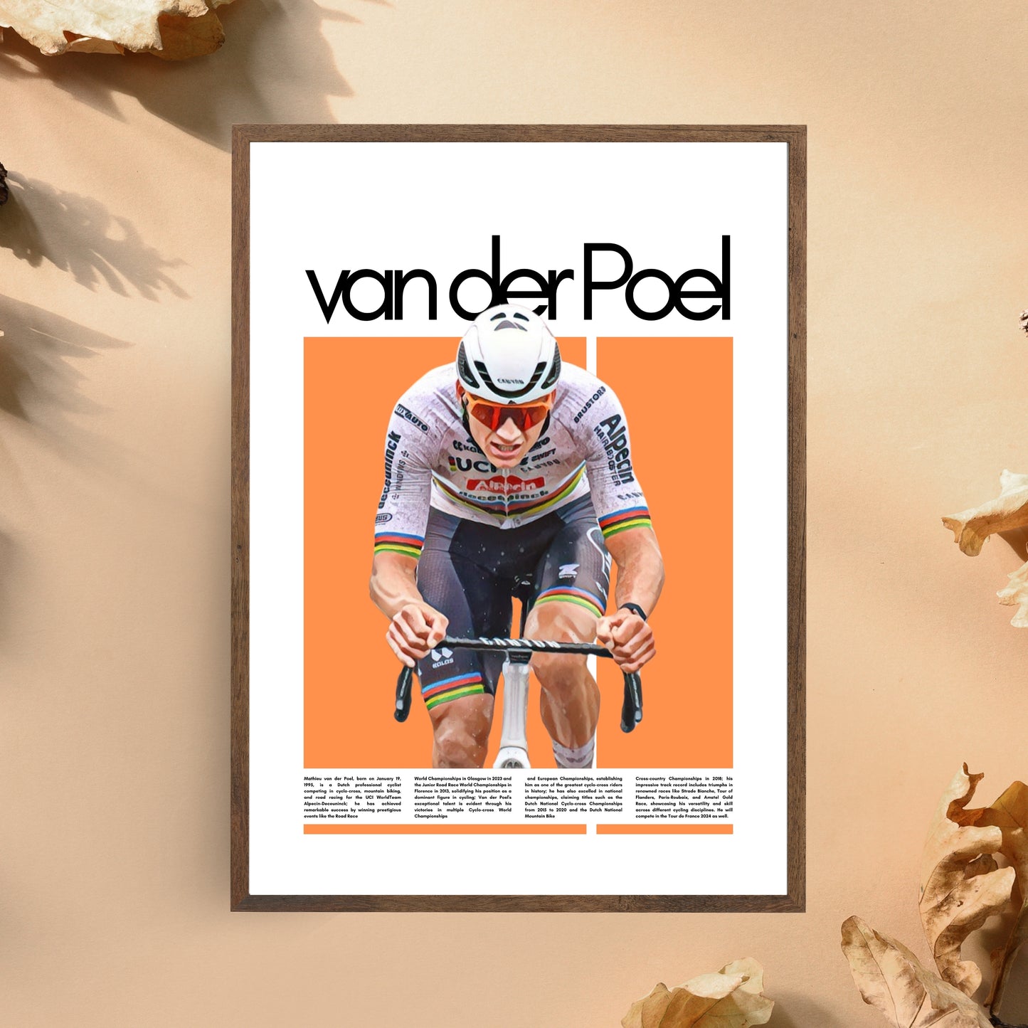 Mathieu van der Poel – High-Quality Cycling Print for Home Decor