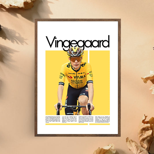 Jonas Vingegaard – High-Quality Cycling Print for Home Decor