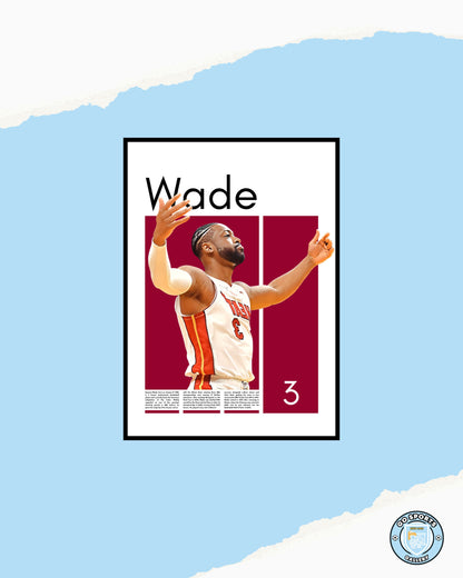 Dwyane Wade Wall Art – Digital Download | Instant Printable Sports Art